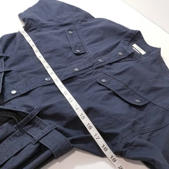 Isabel Marant Etoile Black Utility Zolina Dress Belted Multi Pockets Mini Dress - Picture 6 of 16